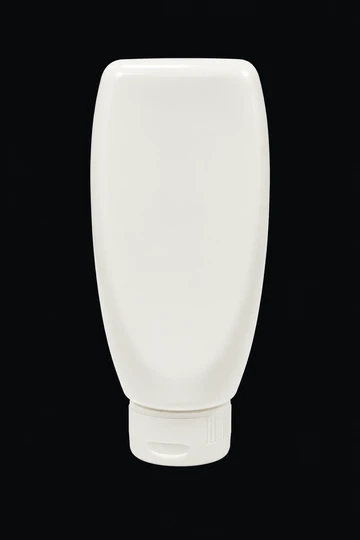 Envase blanco de gel con tapa abatible